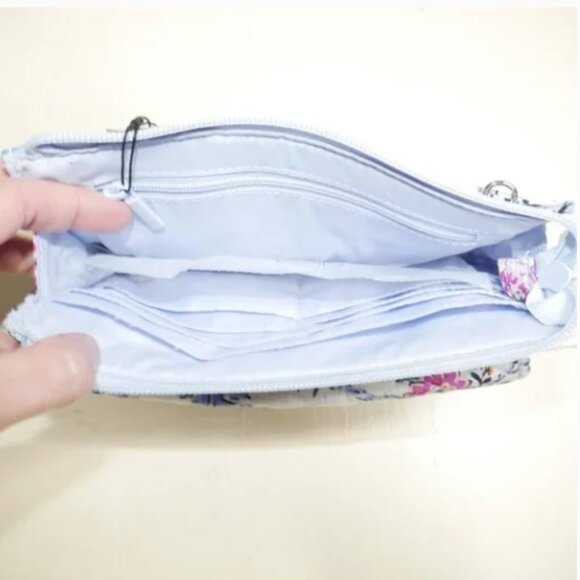 Vera Bradley RFID Wallet Crossbody in Magnifique Floral Travel Purse NWT - Picture 7 of 9